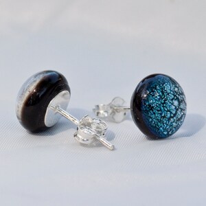 Sterling Silver sparkle verre boucles d'oreille, image 4