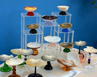 Copas de martini hechas a mano con conchas marinas – Decoración para bodas en la playa, regalo para damas de honor