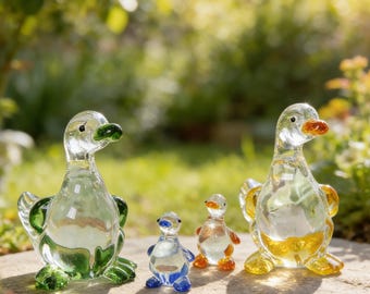 Cute Cobalt Blue Art Glass Large Duck Figurine Country Murano? - Etsy