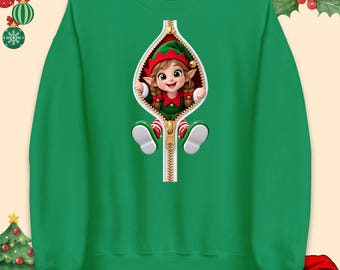 Elf Girl Christmas Jumper, Funny Christmas T Shirt , Christmas Hoodie Xmas Day, funny elf Christmas jumper unisex top