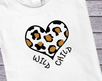 Wild Child T-shirt funny kids hoodie sweatshirt custom best seller kids womens toddler infant baby personalized gift custom heart shirt