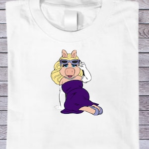 Miss Piggy Muppets t-shirt hoodie long sleeved crewneck tumbler funny infant toddler kids youth teen adults Miss Piggie shirt Kermit