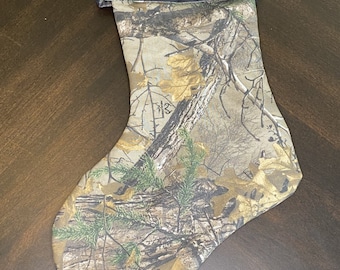 Personalized Realtree Camo Christmas Stocking: Custom Name Monogram