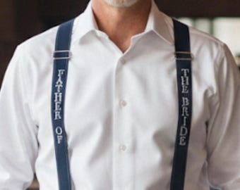 Special occasion personalized bow tie and suspenders custom adjustable sizes