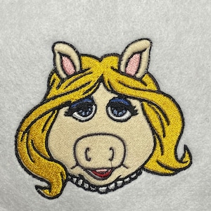 Miss Piggy tee shirt tshirt t-shirt custom Muppets Rainbow Connection Embroidered gift hand made most popular best selling favorite bestsell