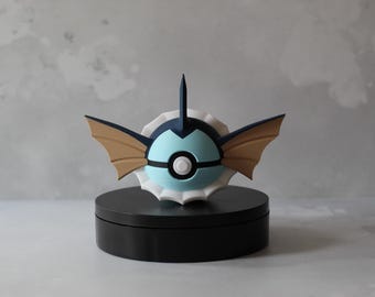 Vaporeon Inspired Pokéball - 3D Printed Eeveelution Fan Art