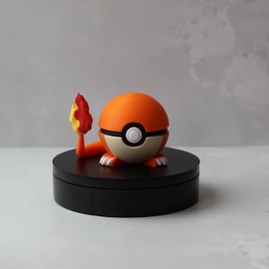 Charmander-Inspired, Custom 3D Printed Pokéball Replica,Pokémon Inspired Gift,Unique Gamer Collectible  | Ideal for Display, and Cosplay