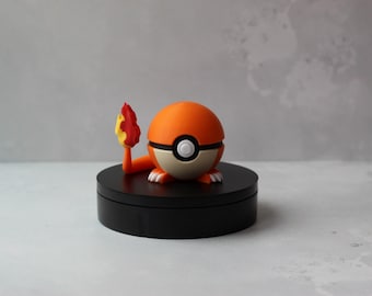 Charmander Inspired 3D Printed Pokéball Replica: Gamer Gift, Cosplay Prop