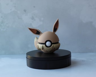 Eevee Pokéball Replica: Custom 3D Printed Gamer Collectible