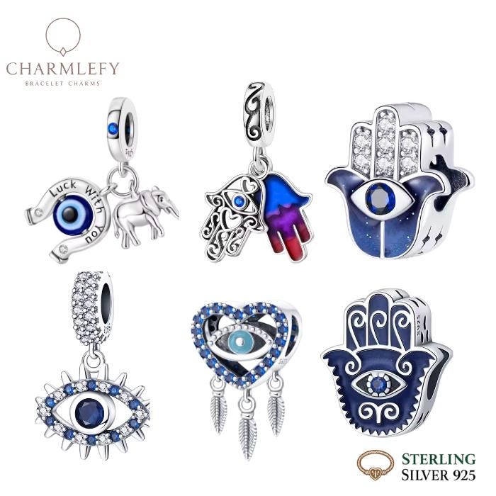 Sterling Silber Hamsa Hand, Charm Für Pandora Armband, Hand Charm Für Armband, Glaube Charm, Sterling Silber Charm, Silber Hand Charm