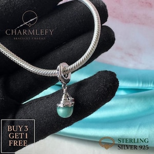 Luminous Sea Pearl Starfish Bracelet Charm | Fits Pandora Bracelets | Sterling Silver 925 Charms | Gift Charms | Buy 3 Charms Get 60% OFF