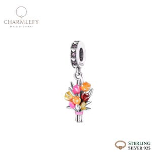 Pandora flower bouquet charm - Etsy 日本