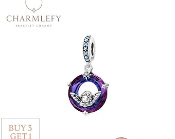 Dije de pulsera colgante de ángel celestial / Dijes de pulsera de plata 925 / Dijes compatibles /