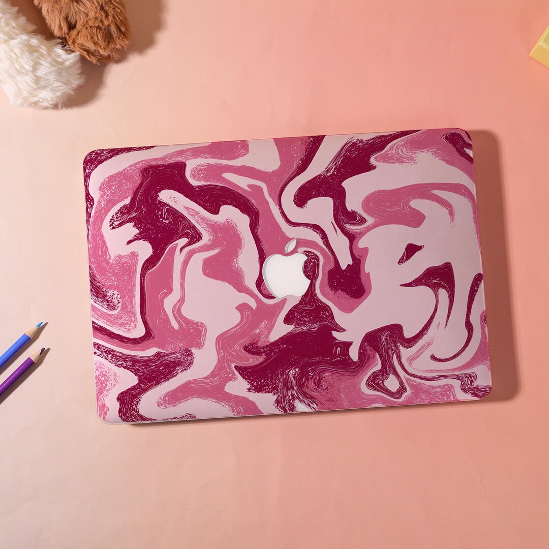 Blush Marble Swirl Design Case for MacBook Pro 13/15/16th,custom ...