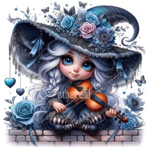 Gnom Clipart, wunderliche Zwerge, Blumen Clip Art, hohe Auflösung, Aquarell JPGs, Scrapbooking, Junk Journal