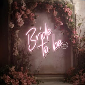 Insegna al neon &quot;Sposa futura&quot;, insegna al neon personalizzata, decorazione da parete per festa di matrimonio, fidanzamento, addio al nubilato, decorazioni per feste di matrimonio, insegna per matrimonio e fidanzamento
