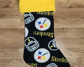 Custom Handmade Football NFL Steelers Holiday Christmas Stocking New