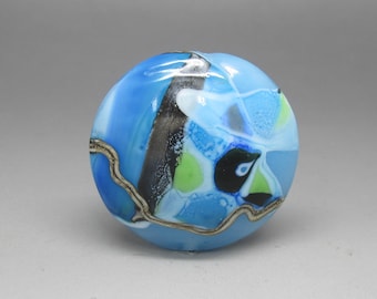 Modern Shard- Lampwork Focal Bead