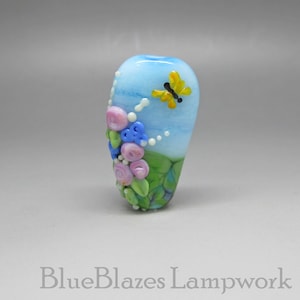 Meadow Butterfly - Lampwork Focal Bead