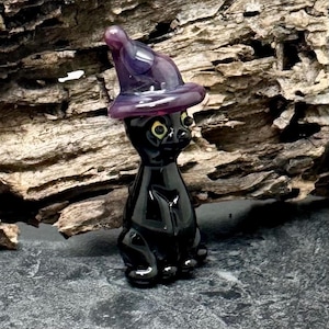 Charm - Lampwork Halloween Cat