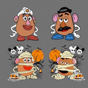 Mr Potato And Mrs Potato Head Png, Cute Thanksgiving Png, Custom Couple Shirt, Fall Family Matching Png, Funny Thanksgiving Png