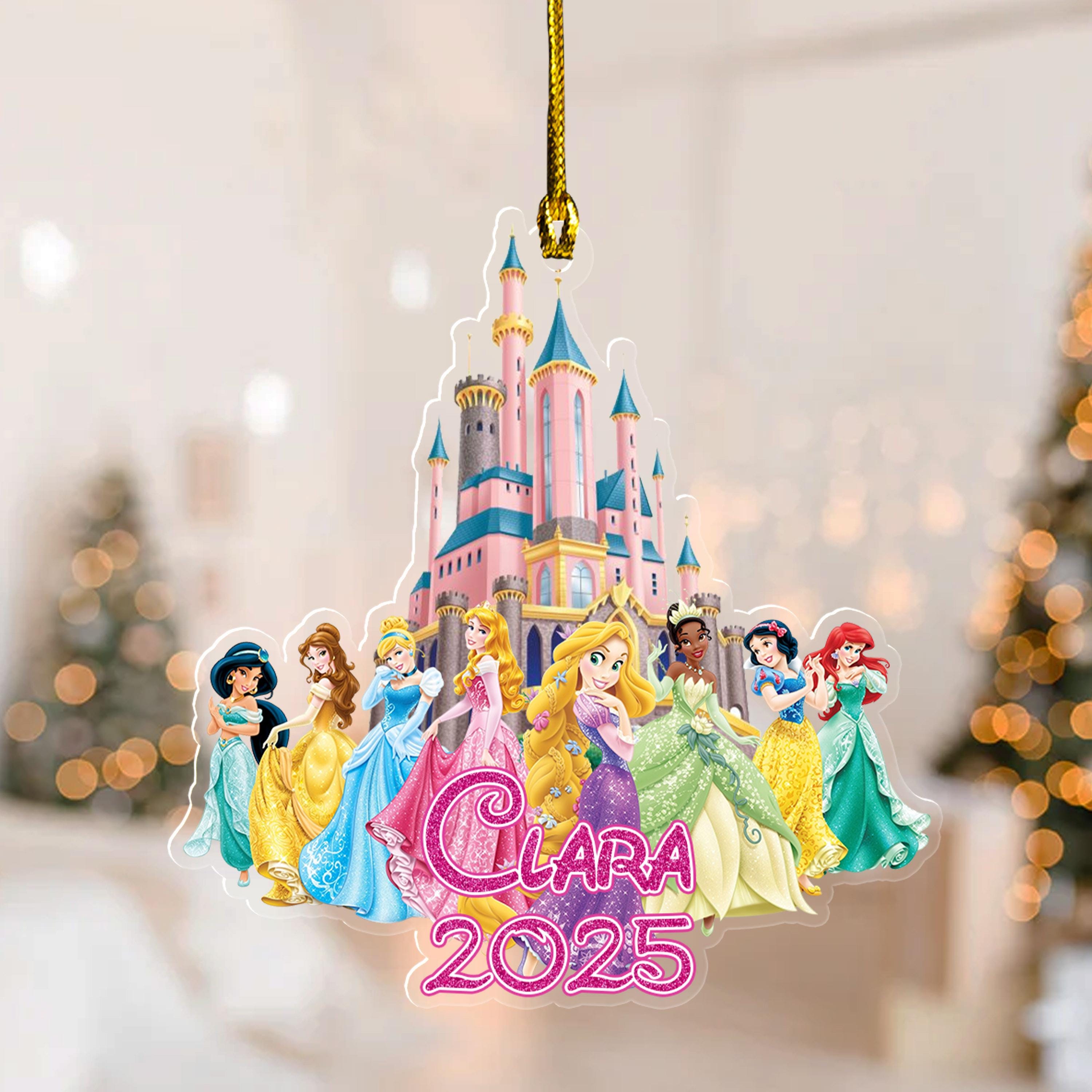 Discover Custom Name Disney Princess Ornament, Princess Christmas Ornament, Disney Ornament