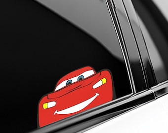 McQueen Peeker Car Decal Cars Pixar Peekaboo Window Bumper Vinyl Disney Lover Stickers For Luggage Laptop Car Window Sticker D2HJ30