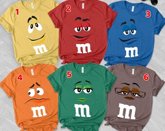 M & M Shirt, Matching Costume Shirt, M and M shirt Halloween Costume Shirt Group M and M Family Halloween Costume T Shirt B-12102215