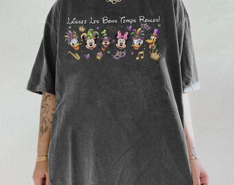 Laissez Les Bons Temps Rouler Disney Shirt, Mardi Gras Shirt, Mickey Co Tee, Fat Tuesday Tee, Carnival Shirt,Disney Mickey Friends C1NX02