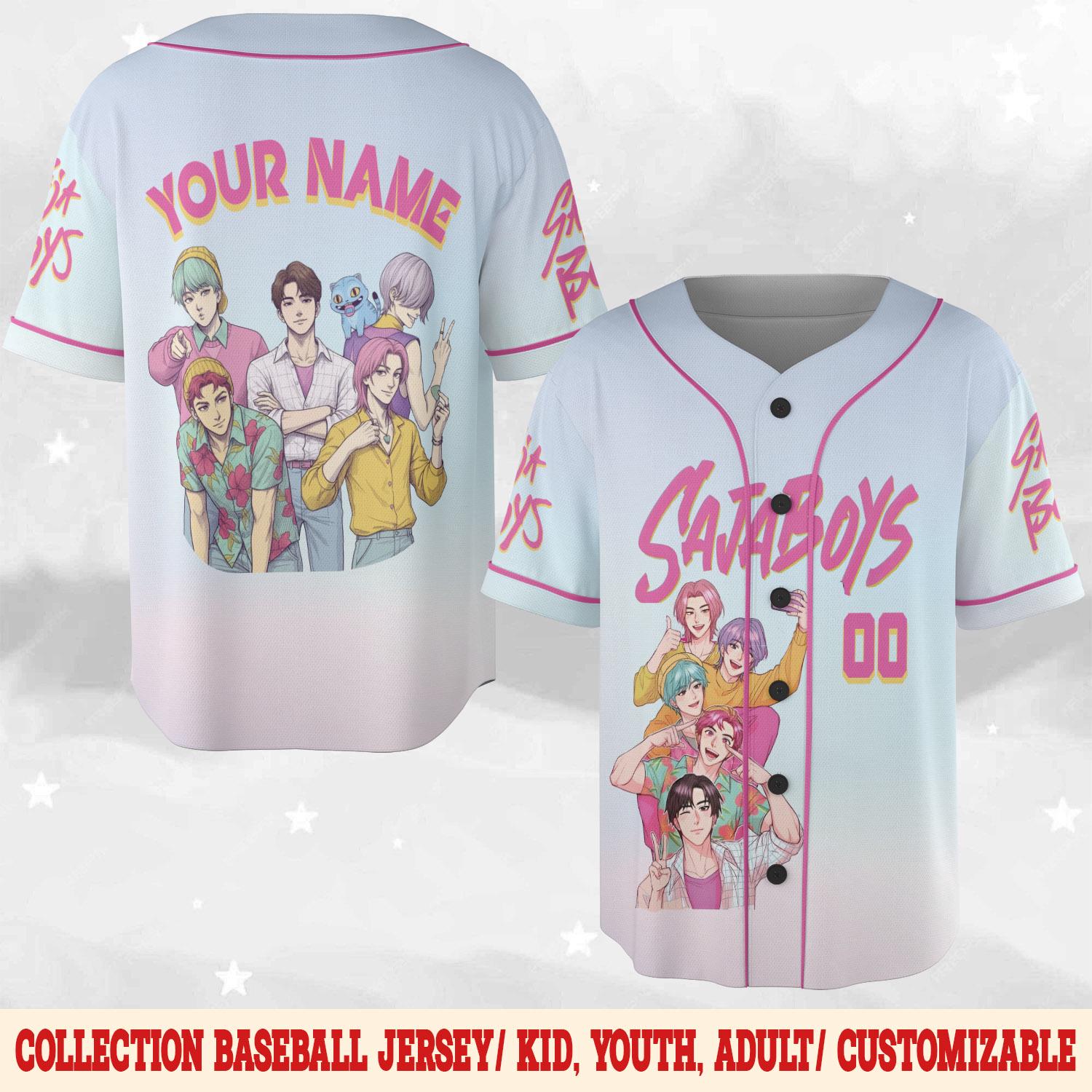 Discover Saja Boys Boy Band Baseball Jersey, Kpop Demon Inspired Movie Shirt