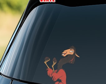 Pegatina de personaje de Disney "El Emperador y sus Locuras", pegatina de vinilo impermeable para planificador, D3DJ06-4