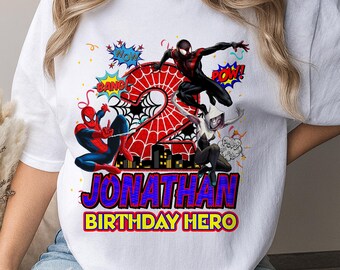 Spiderman Birthday shirt,Disney Birthday Boy Shirts, It's My Birthday Tee,Custom Spiderman Birthday tshirt, Avengers Birthday Hoodie G5QY05