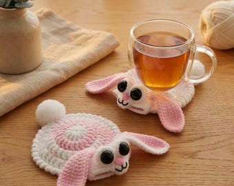 Posavasos de ganchillo con múltiples ranas, posavasos con diseño de animales, decoración de escritorio hecha a mano, regalo divertido para inauguración de casa, tapete estético para bebidas R-20042612