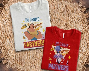 Kronk And Yzma Partners In Crime Shirt, The Emperor's New Grove Funny Couple Matching Disney T-shirt, Disneyland Friends Trip C1NT03