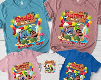 Disney Stitch Kids Birthday Shirt, Disney Birthday Girl Tee, Stitch Birthday Boy Shirt, Custom Stitch Birthday Shirt D1JZ35