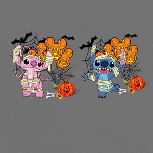 Stitch Halloween png, Stitch png, Stitch and Angel Png Bundle, halloween Png Bundle, Stitch Halloween, Bundle Halloween Costume Png