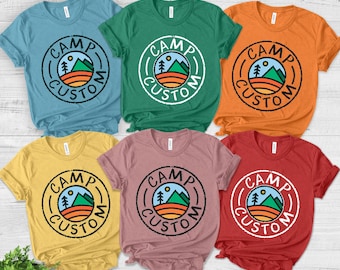 Camiseta personalizada de campamento, camiseta personalizada de campamento, camiseta de equipo de campamento, camiseta familiar de campamento, camisetas gráficas personalizadas de equipo de primos, camiseta de aventura CZEW75