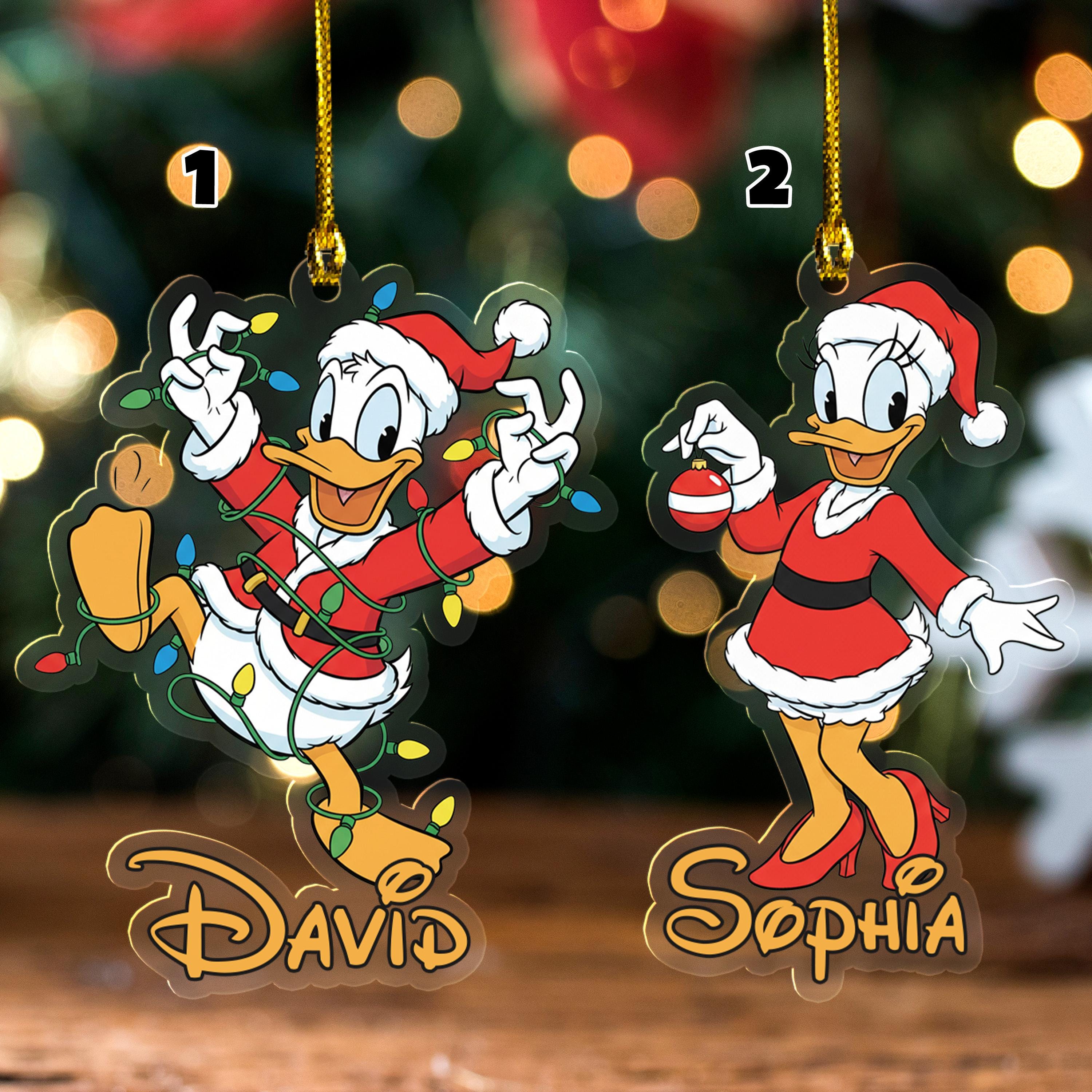 Discover Personalized Donald Duck and Daisy Duck Ornament, Disneyland Ornament Gift
