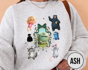 Sudadera de camión de basura, camiseta de cumpleaños a juego, viaje familiar, camiseta de dibujos animados, regalo de cumpleaños de camión de basura NGVP11