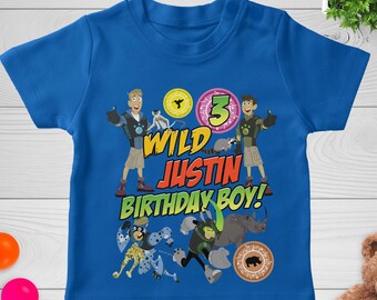 Personalized Wild Kratts Birthday Custom Kid Shirt, Wild Personalized shirt for kids, Wild Kratts Birthday Shirt, Birthday Shirt G5QQ09