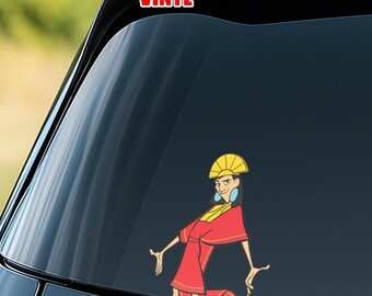Pegatina de personaje de Disney "El Emperador y sus Locuras", pegatina de vinilo impermeable para planificador, D3DJ06-5