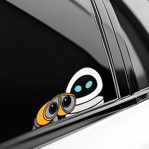 Wall E Peeker Peeking Car Decals Wall Decor Bumper Cartoon Stickers Waterproof Weatherproof Laptop Macbook Tumblers Disney Characters D2HO42