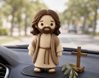 Crochet Jesus Doll , Christian Easter Gift, Handmade Amigurumi Jesus Plush, Religious Home Decor, Faith Gift,Handmade Jesus Doll G4J445