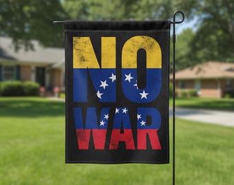 We Stand With Venezuela Protest Garden Flag, Political Flag, Latin America Solidarity, Freedom Statement Flag, Anti Trump B-03012603