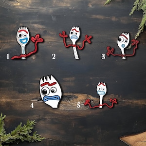 Forky Decal Sticker, Toy Story Waving Decal, Car Decal, Laptop Sticker, Pixar Fan Gift D2KN13