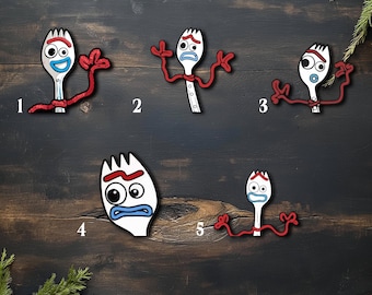 Forky Decal Sticker, Toy Story Waving Decal, Car Decal, Laptop Sticker, Pixar Fan Gift D2KN13