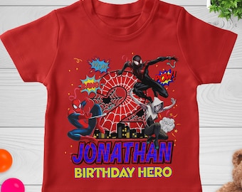 Spiderman Birthday shirt,Disney Birthday Boy Shirts, It's My Birthday Tee,Custom Spiderman Birthday tshirt, Avengers Birthday Hoodie G5QY05