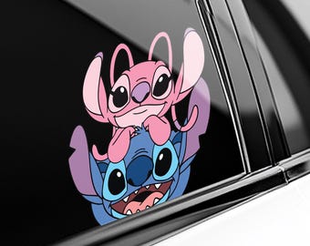 Stitch Peeker Peeking Sticker Car Decals Waterproof Weatherproof Vinyl Laptop Decals Classic Disney Characters Lilo and Stitch D2HL05