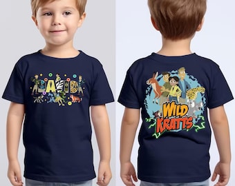 Wild Kratts Birthday T Shirt, Wild Kratts Theme Party, Personalized shirt for kids, Matching Family Shirts Birthday Gift D2N102