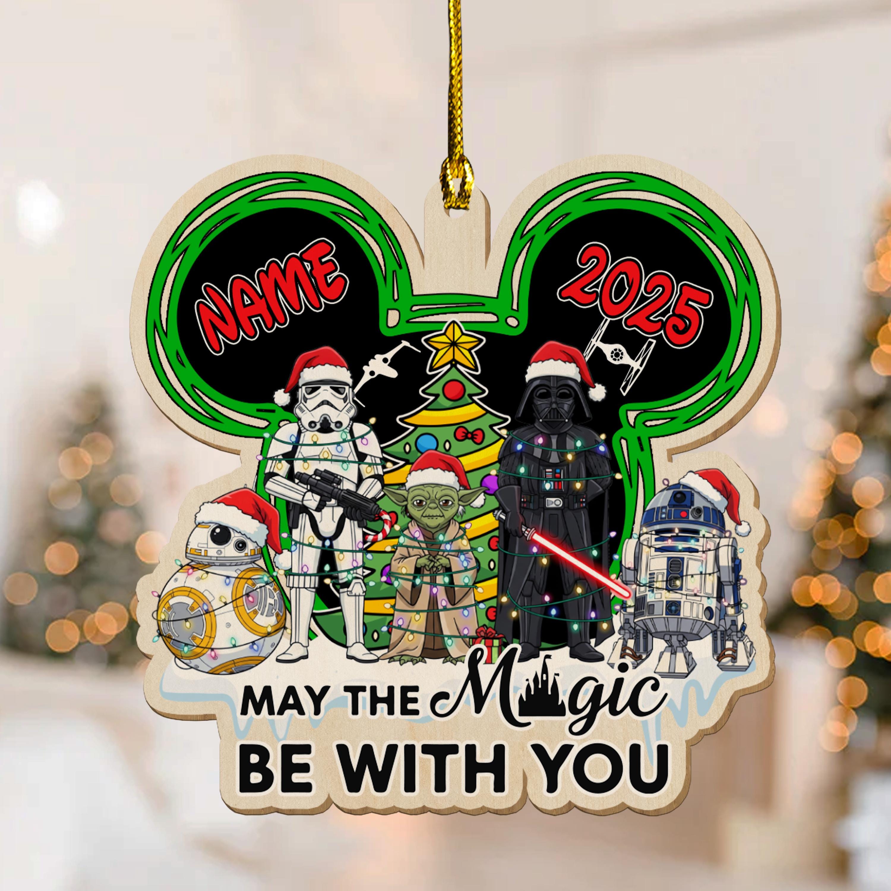 Discover Personalized Star Wars Characters Alphabet Christmas Ornament, Custom Galaxy Edge Xmas Tree Decor